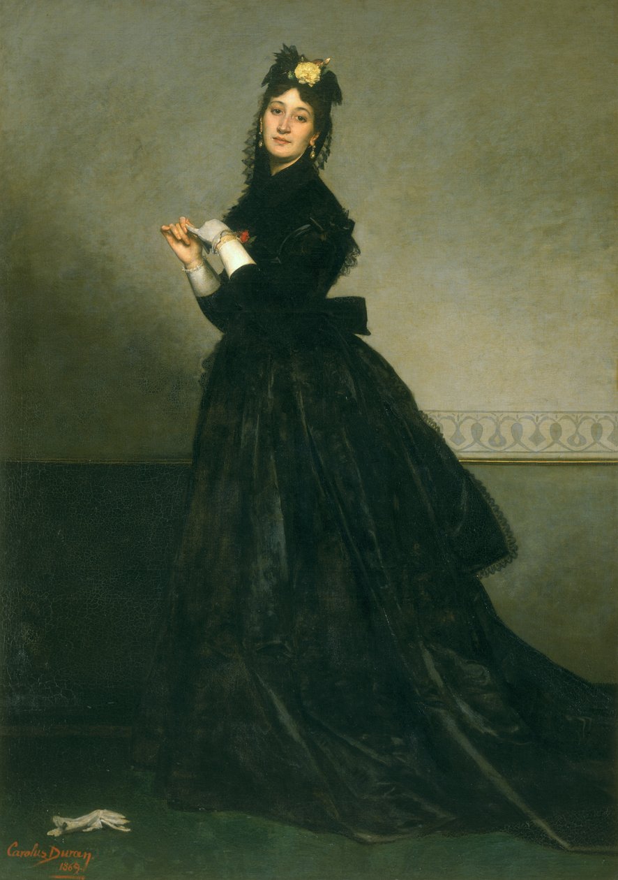 Kvinnan med handsken, 1869 av Charles Emile Auguste Carolus Duran