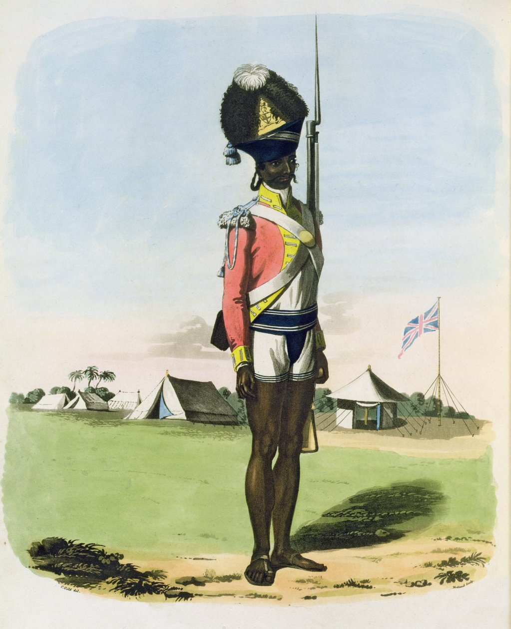 A Naigue of the Bombay Battalion, skylt 28 från 