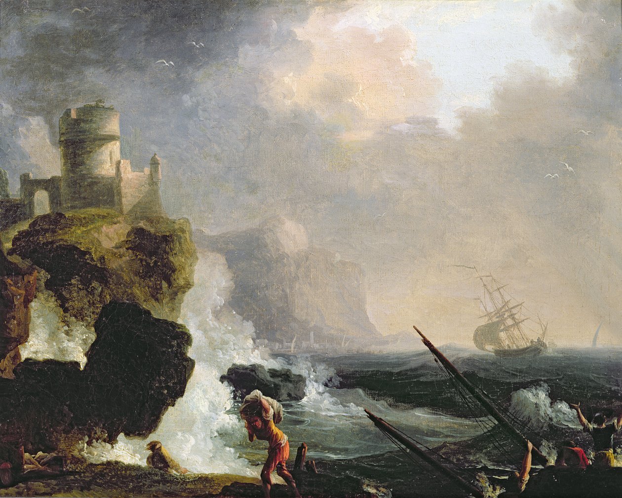 Stormen av Charles Francois Lacroix de Marseille