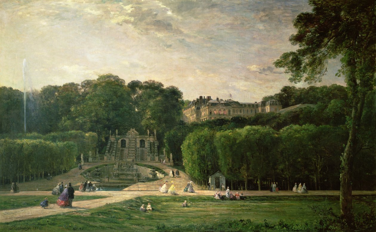 Parken vid St. Cloud, 1865 av Charles Francois Daubigny