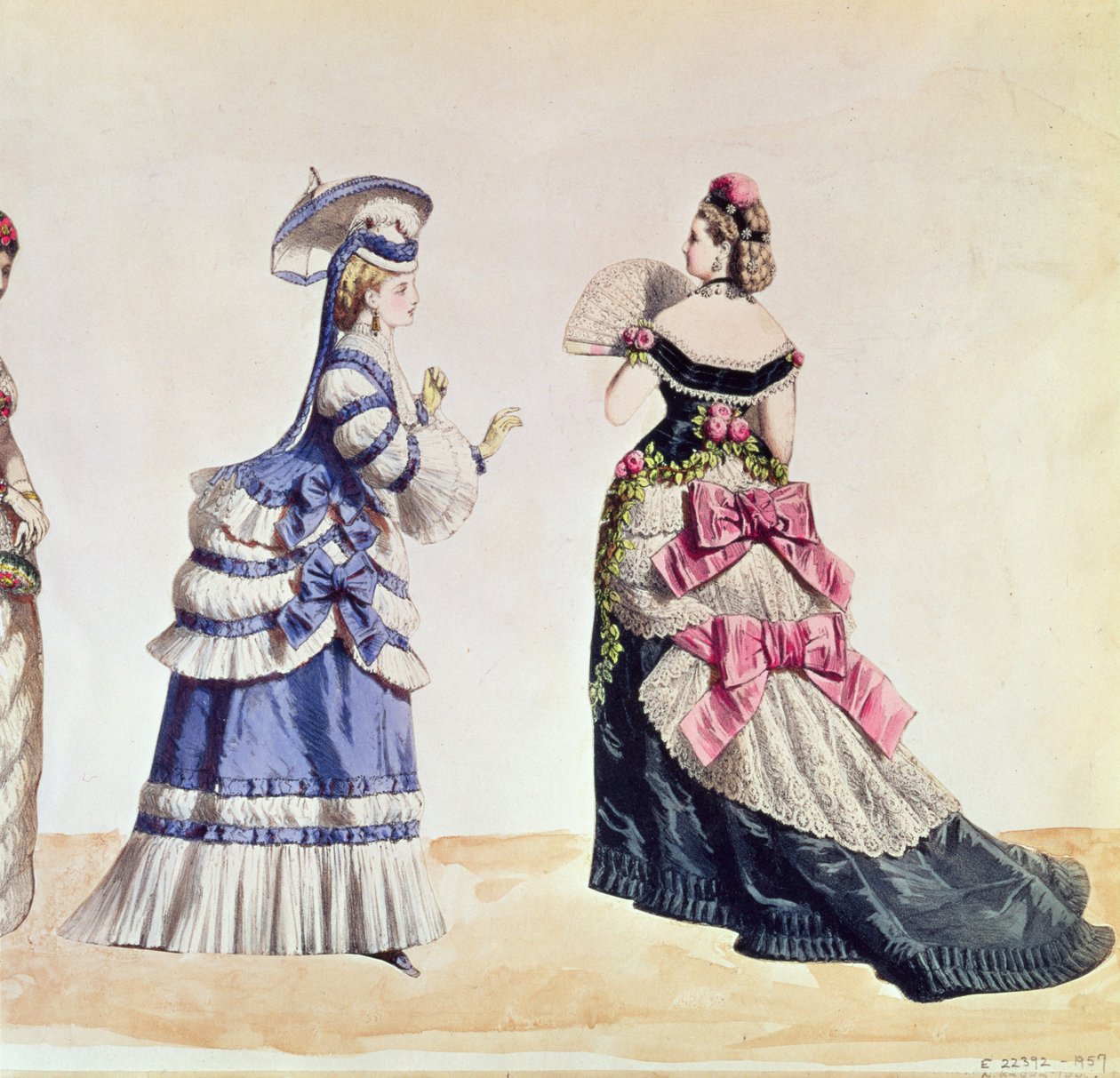 Modedesign för kvinnor från 1860-talet av Charles Frederick Worth