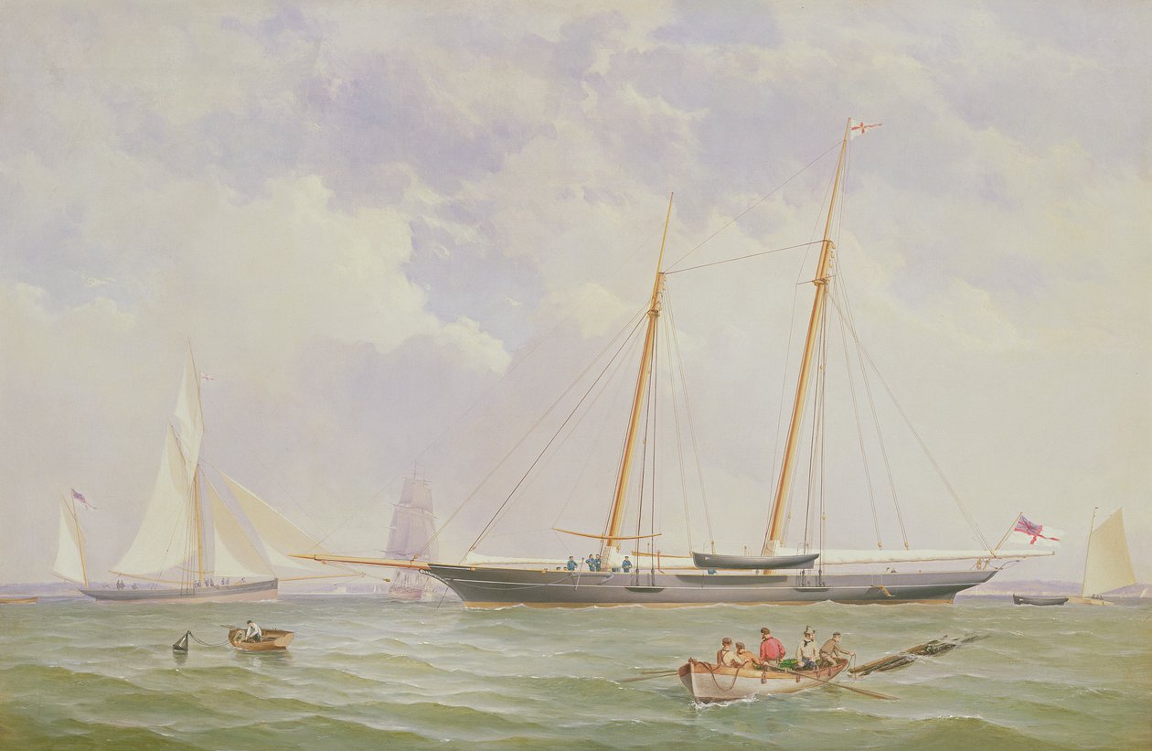 Ett porträtt av 110 ton Royal Yacht Squadron Schooner 
