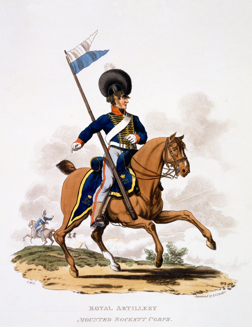 Uniform av Royal Artillery, Mounted Rockett Corps, från 