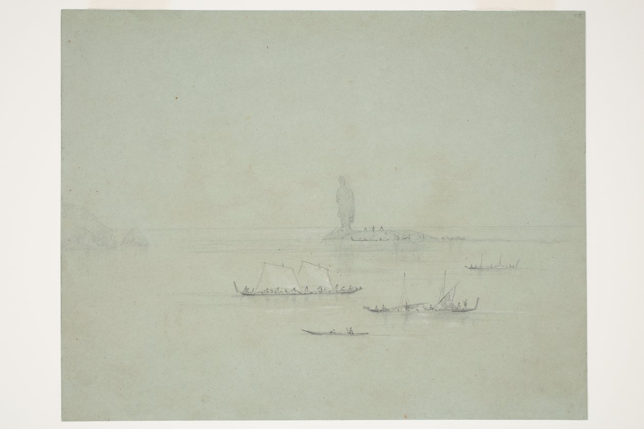 Staty Rock Manaia, Themsen av Charles Heaphy