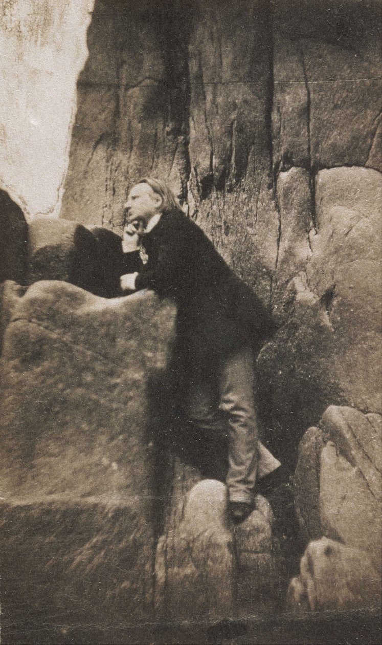 Victor Hugo på Exilens klippa av Charles Hugo
