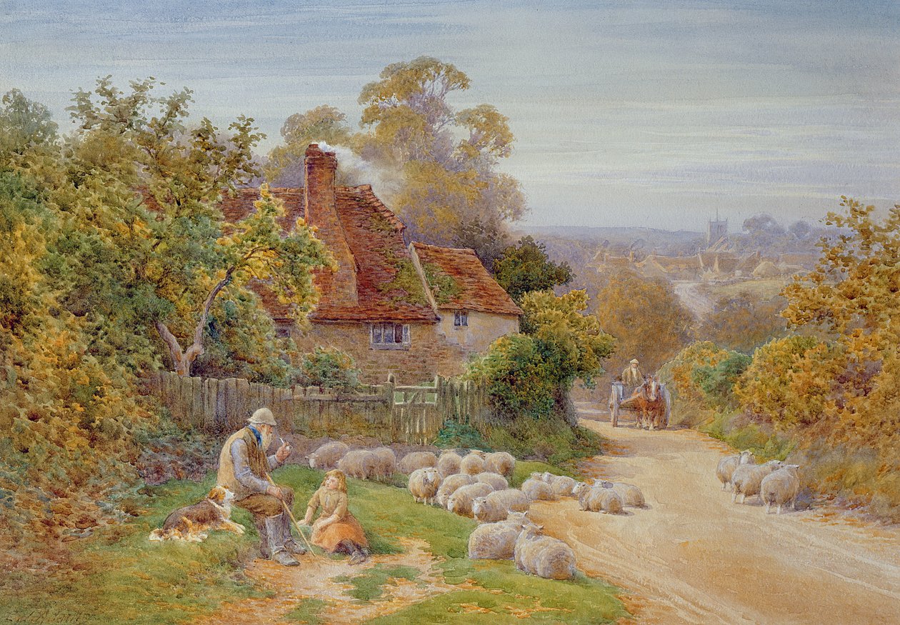 En vila vid vägen av Charles James Adams