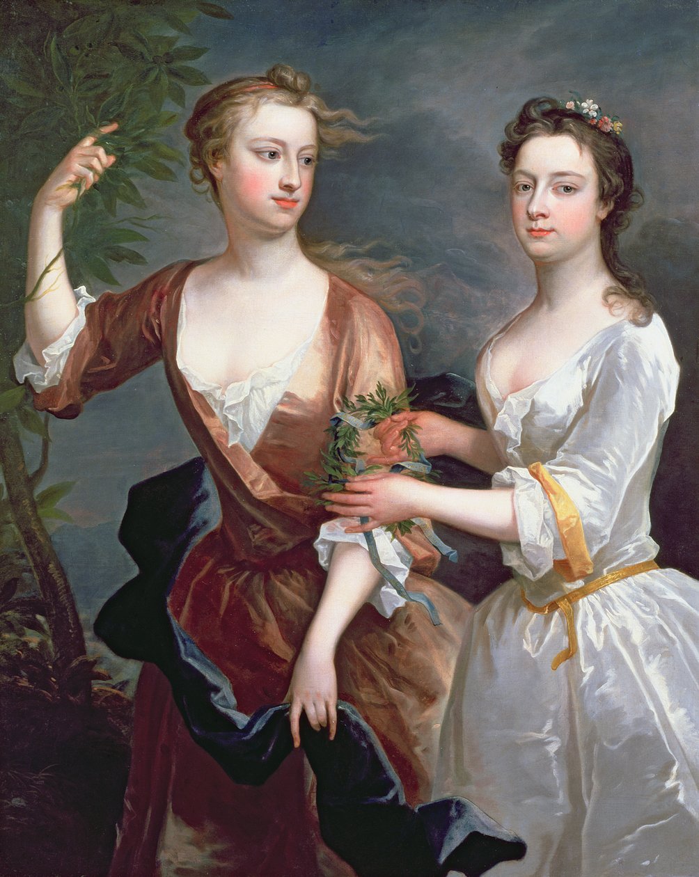 Martha och Teresa Blount, 1716 av Charles Jervas