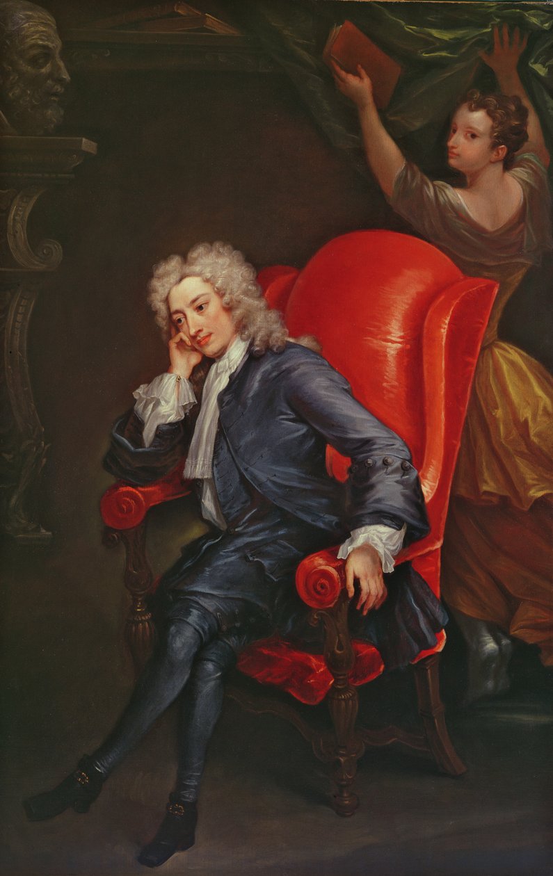 Porträtt av Alexander Pope (1688-1744) c.1713-15 av Charles Jervas