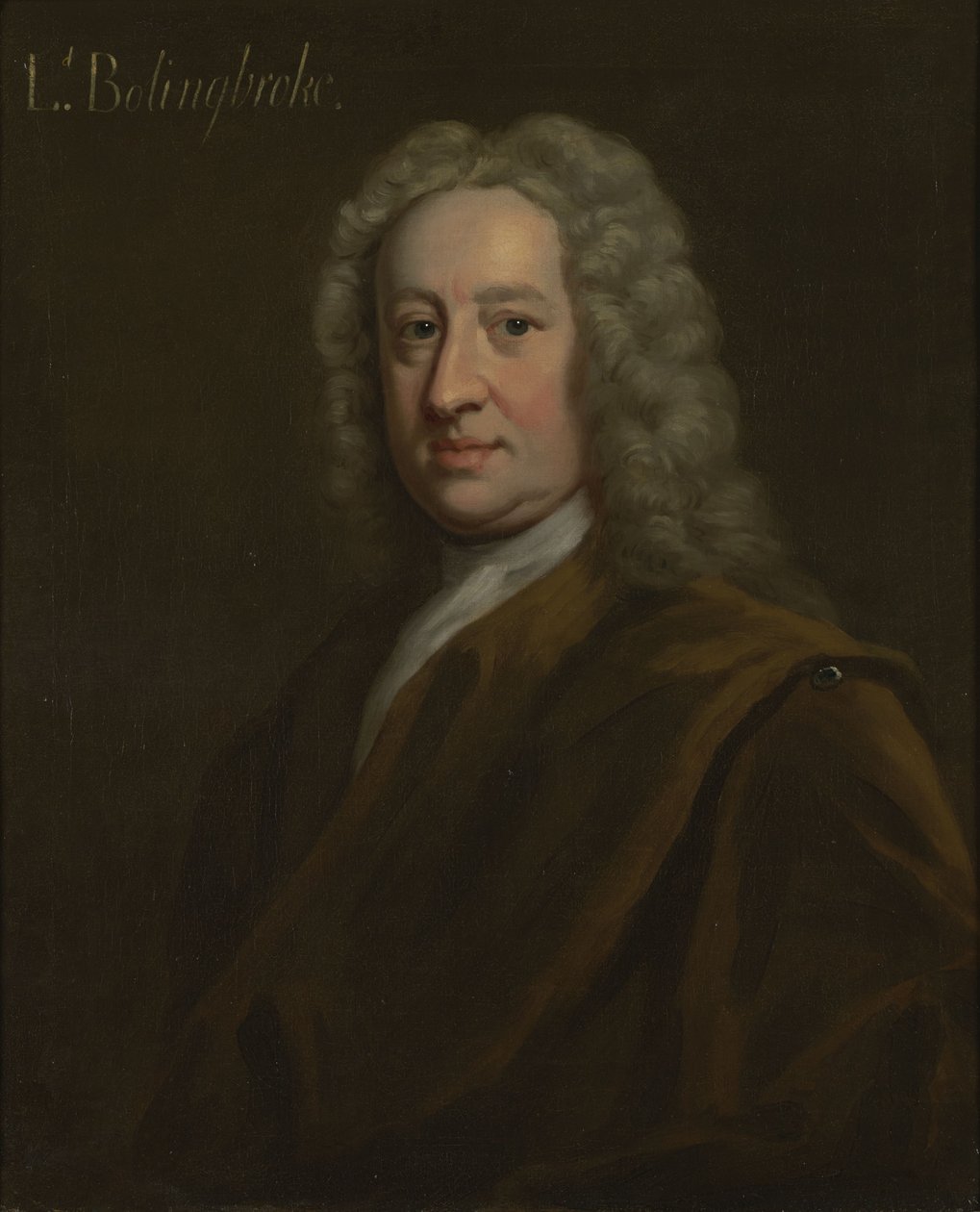 Portrait of Henry St John, 1st Viscount Bolingbroke (1678-1751) av Charles Jervas