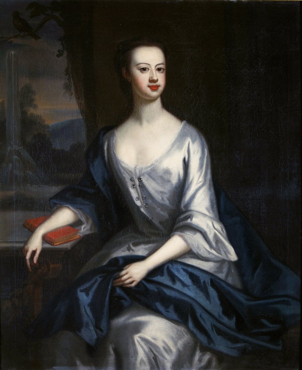 Porträtt av en dam, tros vara Eleanor Verney (1710-25) av Charles Jervas