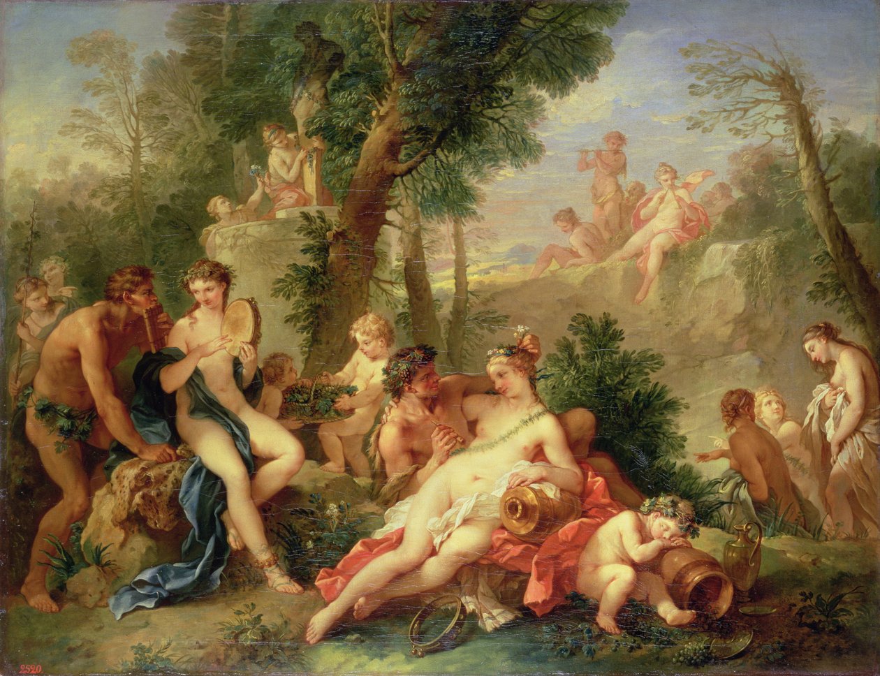 Bacchus och Ariadne, 1742-7 av Charles Joseph Natoire