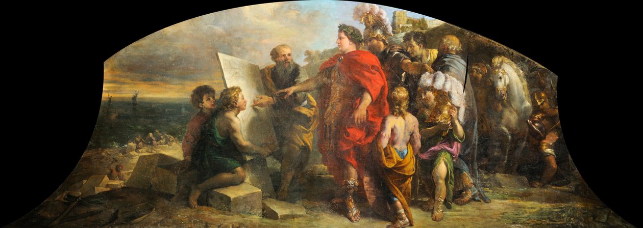 Augustus byggde hamnen i Misene av Charles de la Fosse