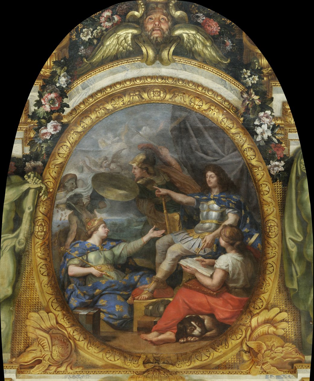 LOrdre rétabli dans les finances, 1662 av Charles Le Brun