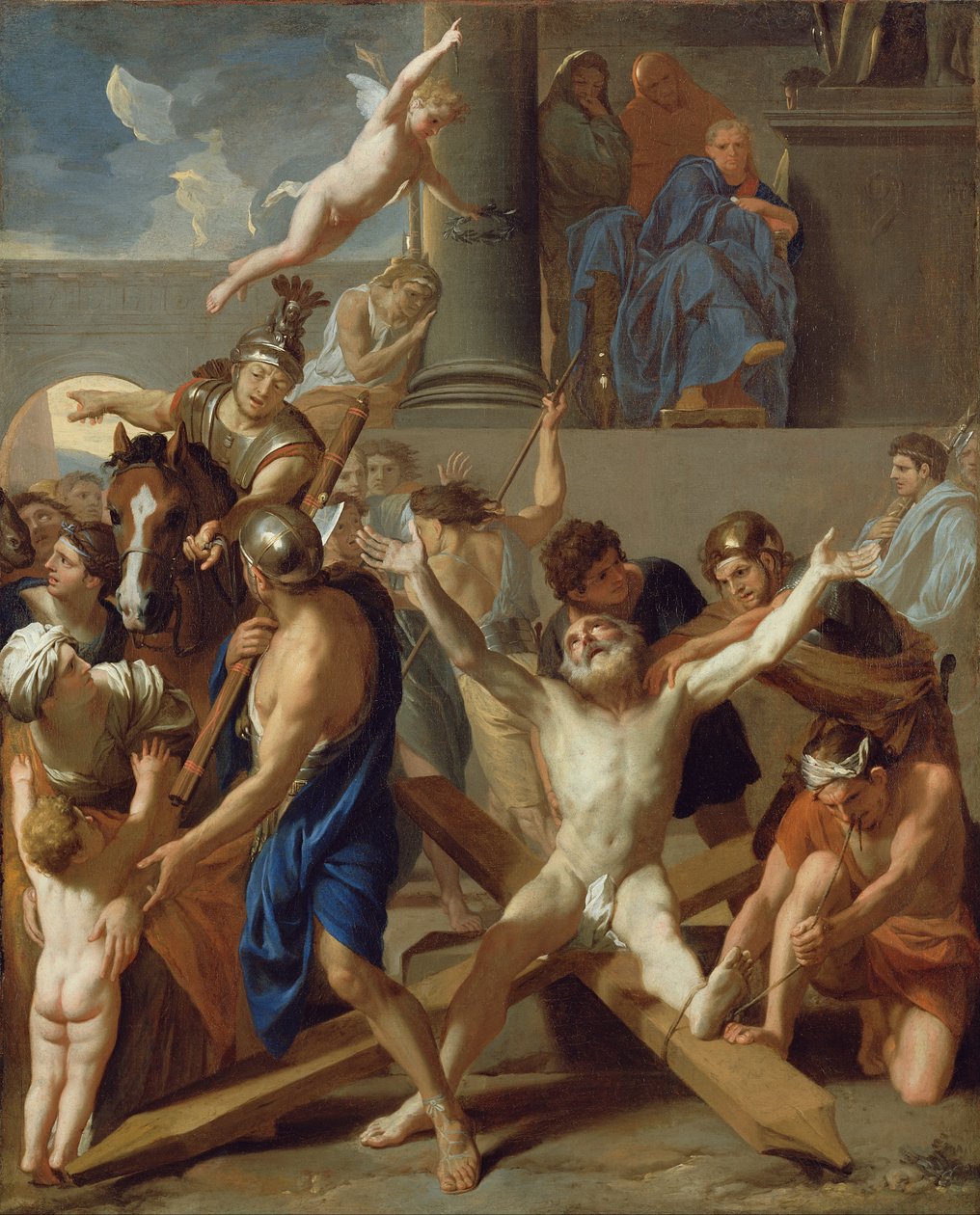 The Martyrdom of St. Andrew av Charles Le Brun