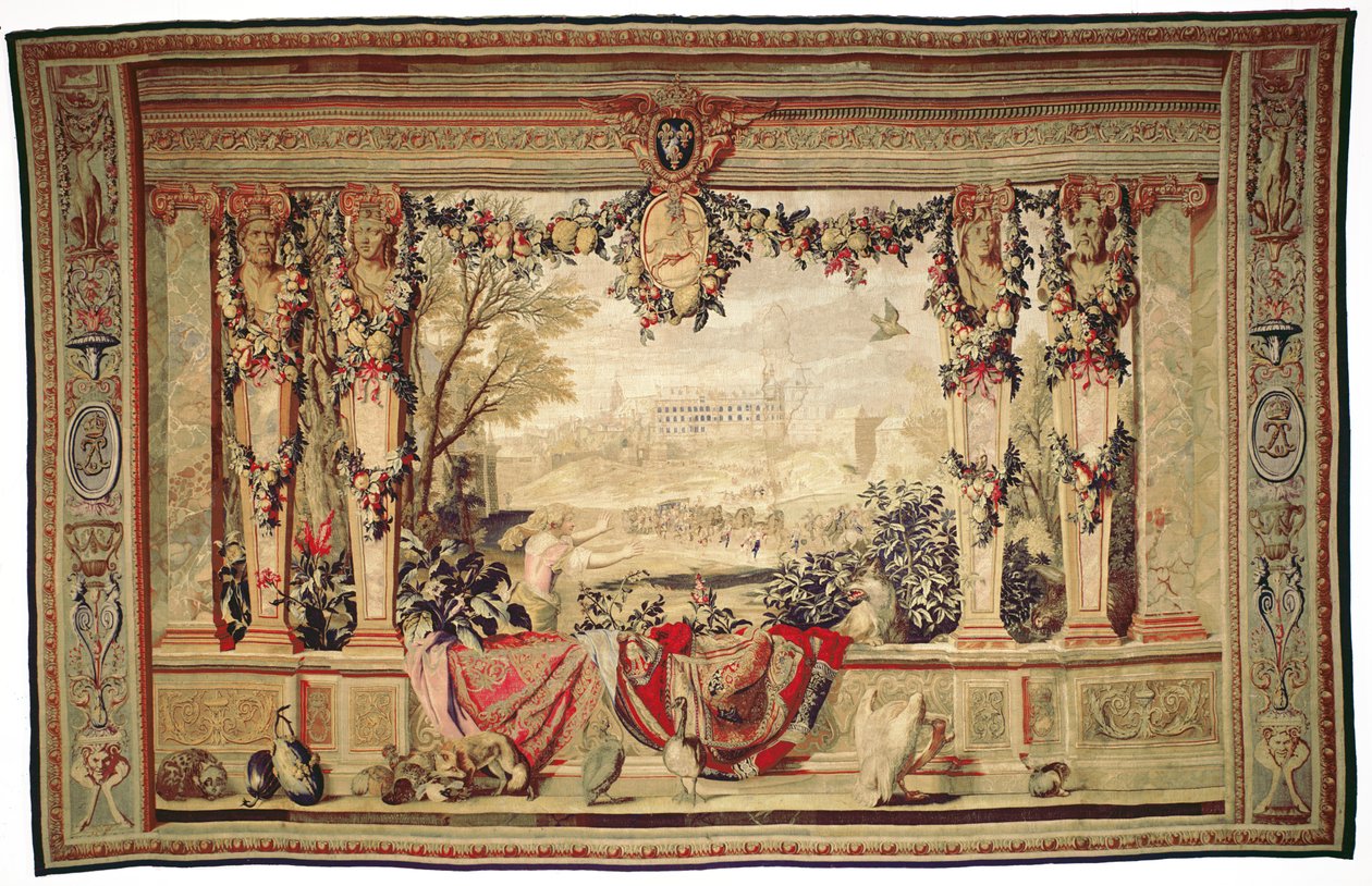 Månaden november Slottet i Blois, från serien av gobelänger "Månaderna eller de kungliga residensen", tillverkade i Gobelins verkstad för Ludvig XIV (gobeläng) av Charles Le Brun