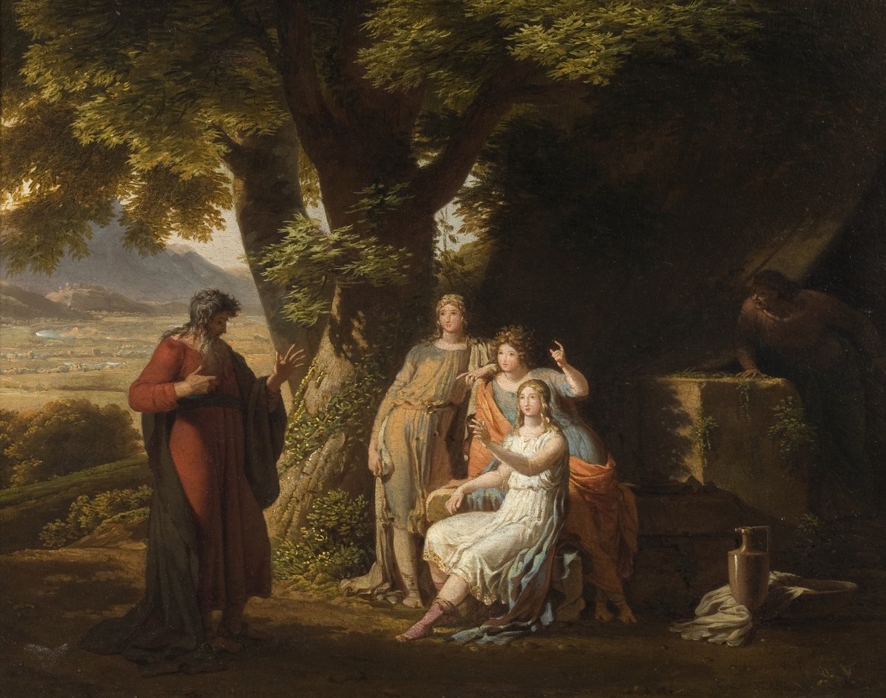 Moses och Jetros döttrar av Charles Lock Eastlake