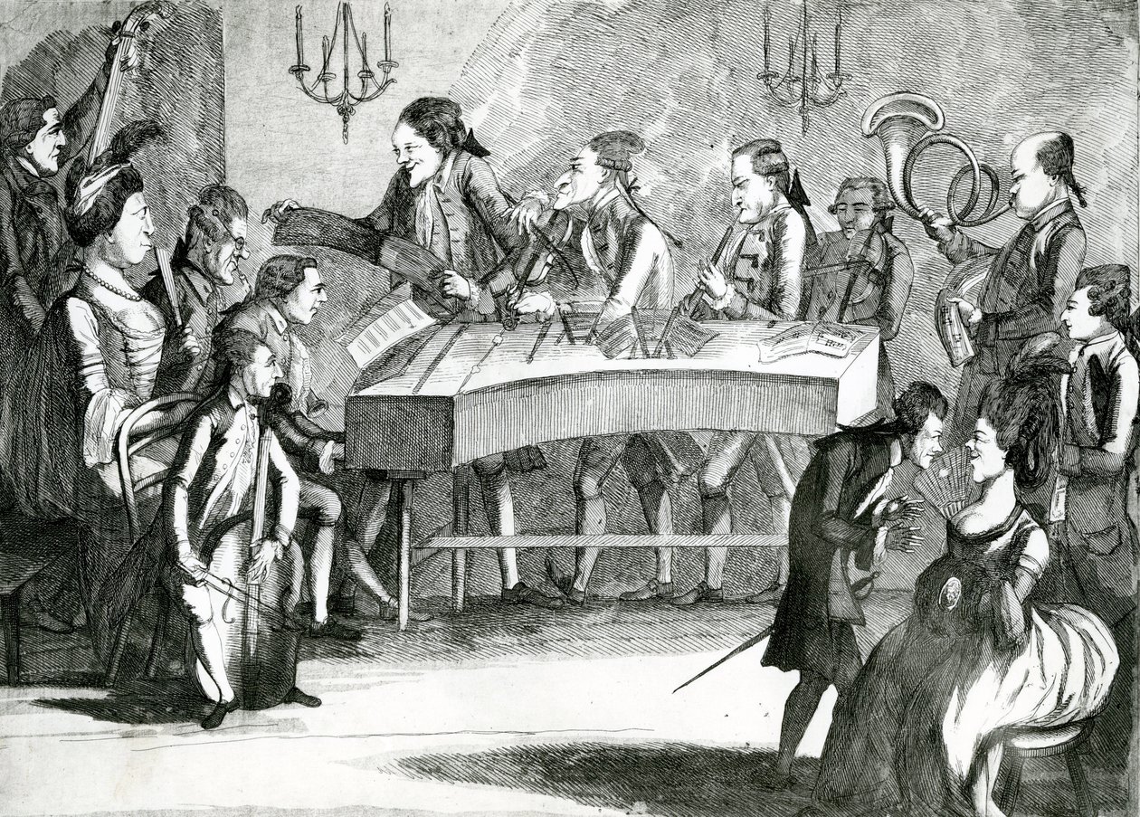 En söndagskonsert, 1782 av Charles Loraine Smith
