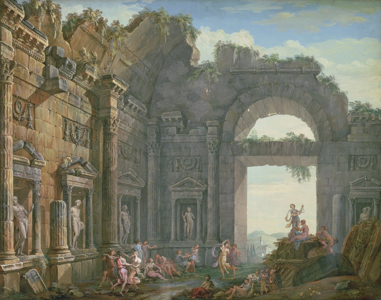 Arkitektoniska ruiner av Charles Louis Clerisseau