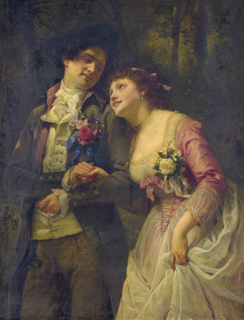 The Betrothed av Charles Louis Lucien Muller