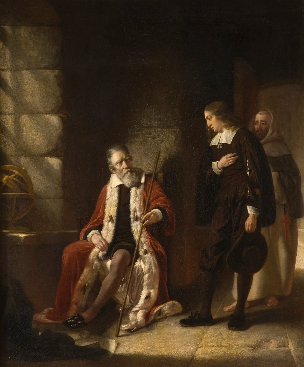 Intervjun av Milton med Galileo av Charles Lucy