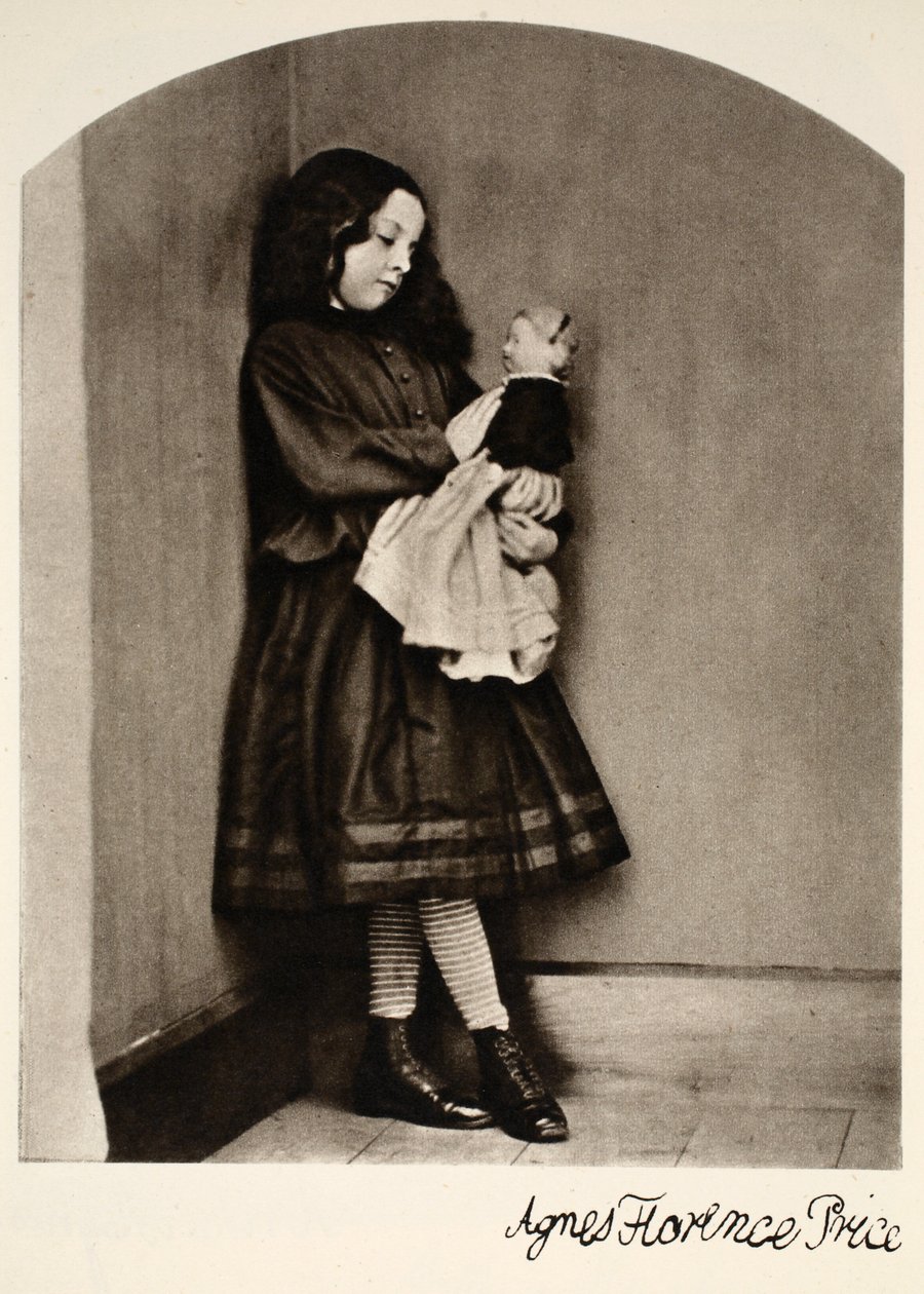 Agnes Florence Price, 7 oktober 1863 (sepiafoto) av Charles Lutwidge Dodgson