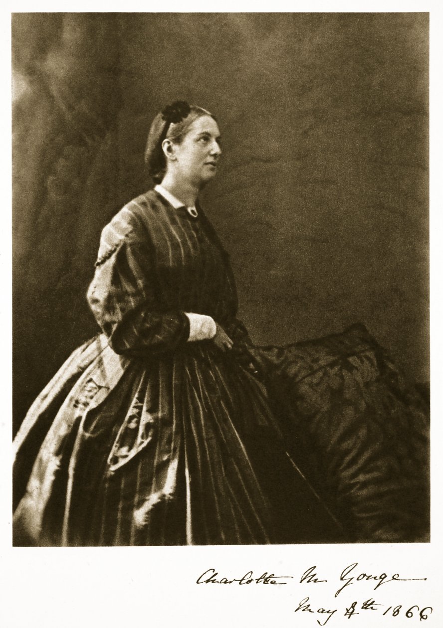 Charlotte M. Yonge, 4 maj 1866 (sepiafoto) av Charles Lutwidge Dodgson