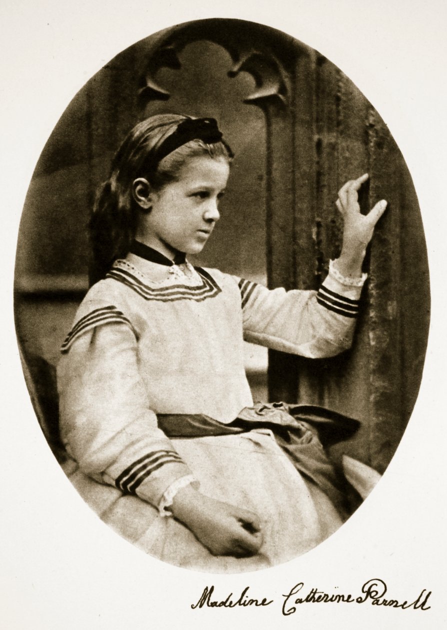 Madeline Catherine Parnell, 7 juli 1864 (sepiafoto) av Charles Lutwidge Dodgson