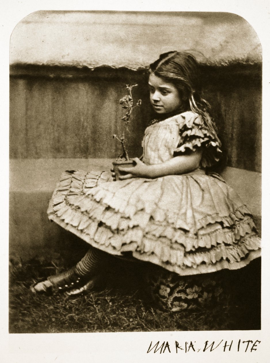 Maria White, 11 juli 1864 (sepiafoto) av Charles Lutwidge Dodgson