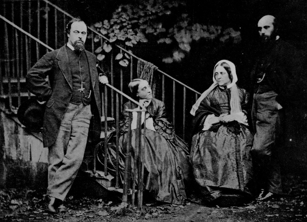 Porträtt av familjen Rossetti, 1864 av Charles Lutwidge Dodgson
