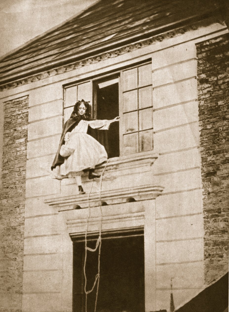 Förlovningen, Alice Jane Donkin, 9 oktober 1862 (sepiafoto) av Charles Lutwidge Dodgson