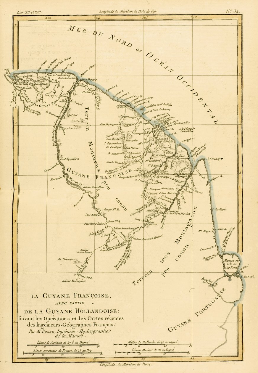 Guyana ya Kifaransa, pamoja na sehemu ya Uholanzi Guyana, kutoka 