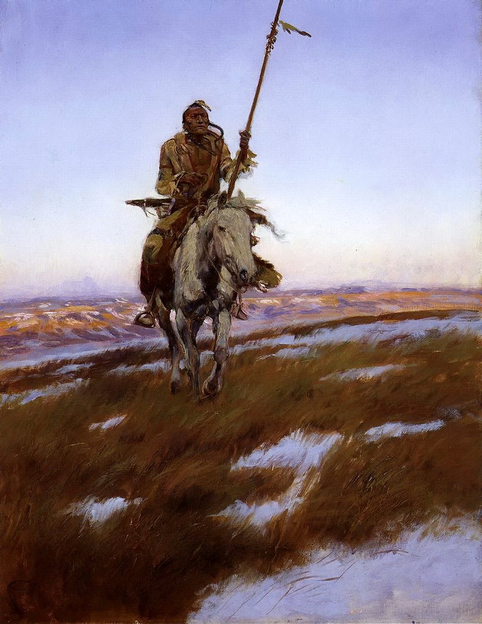 Cree Indian av Charles Marion Russell