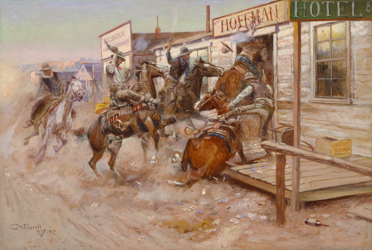 In Without Knocking av Charles Marion Russell