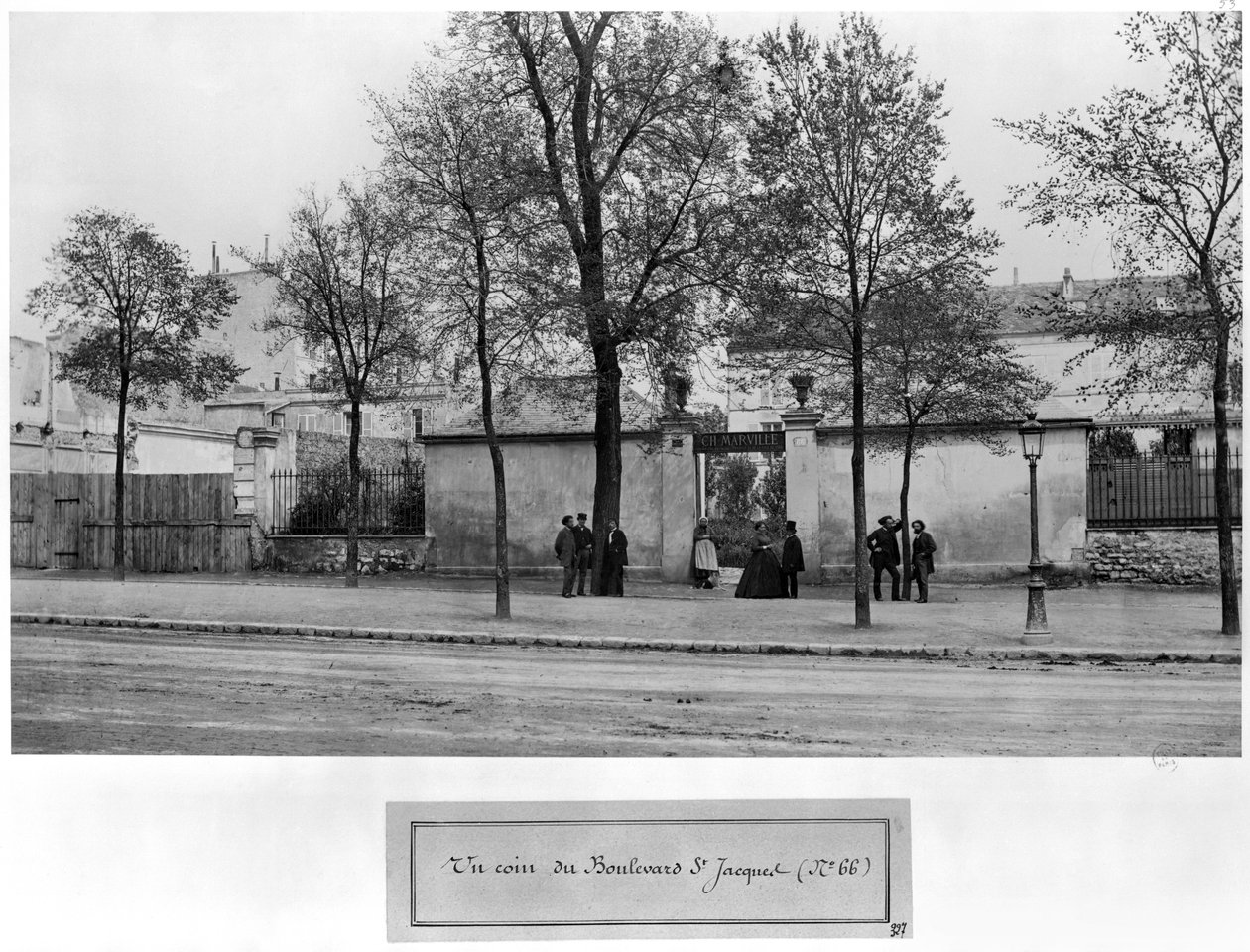 Boulevard Saint-Jacques, nr 66, Charles Marvilles studio, Paris, 1858-78 av Charles Marville