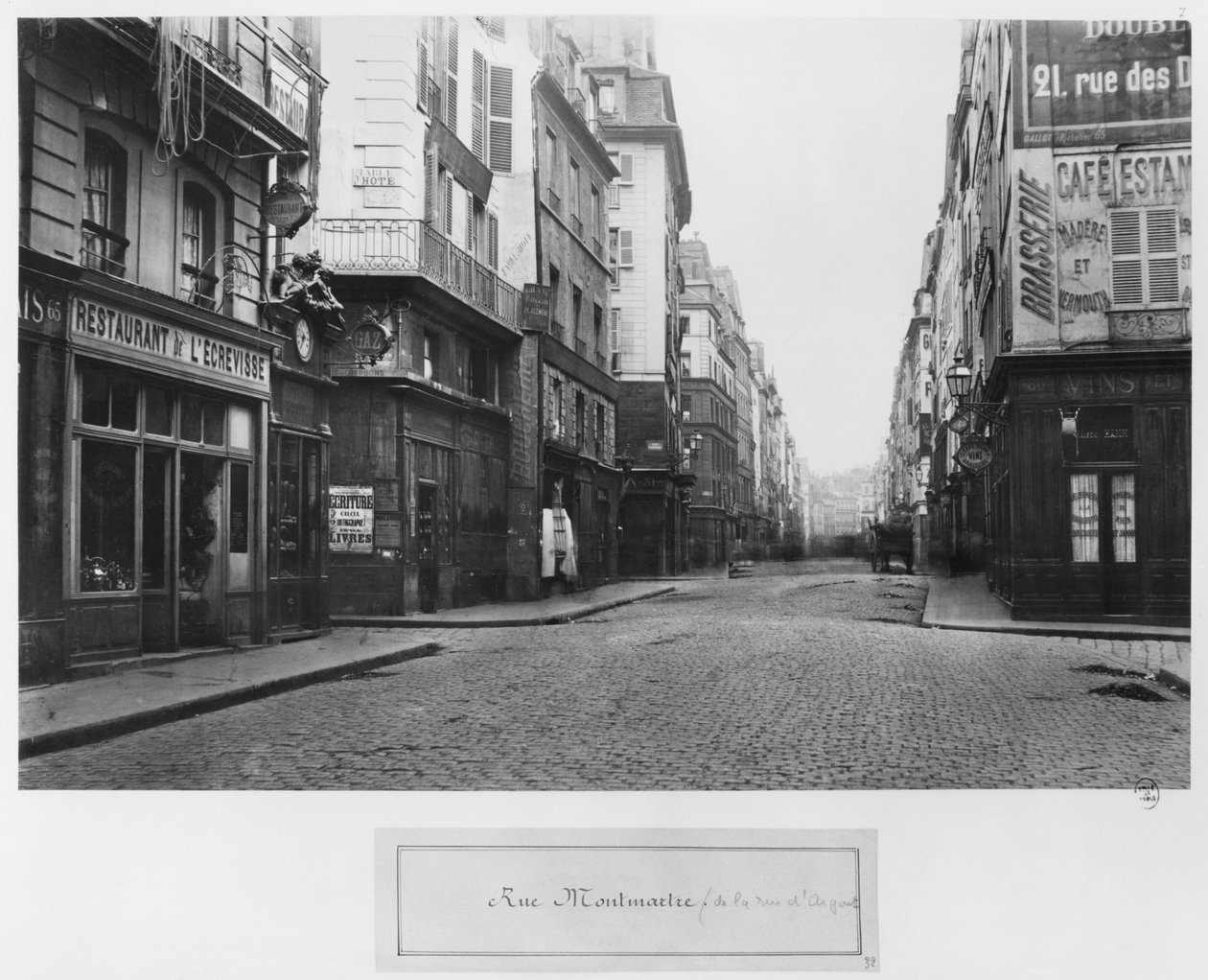 Paris, Rue Montmartre, sett från Rue d