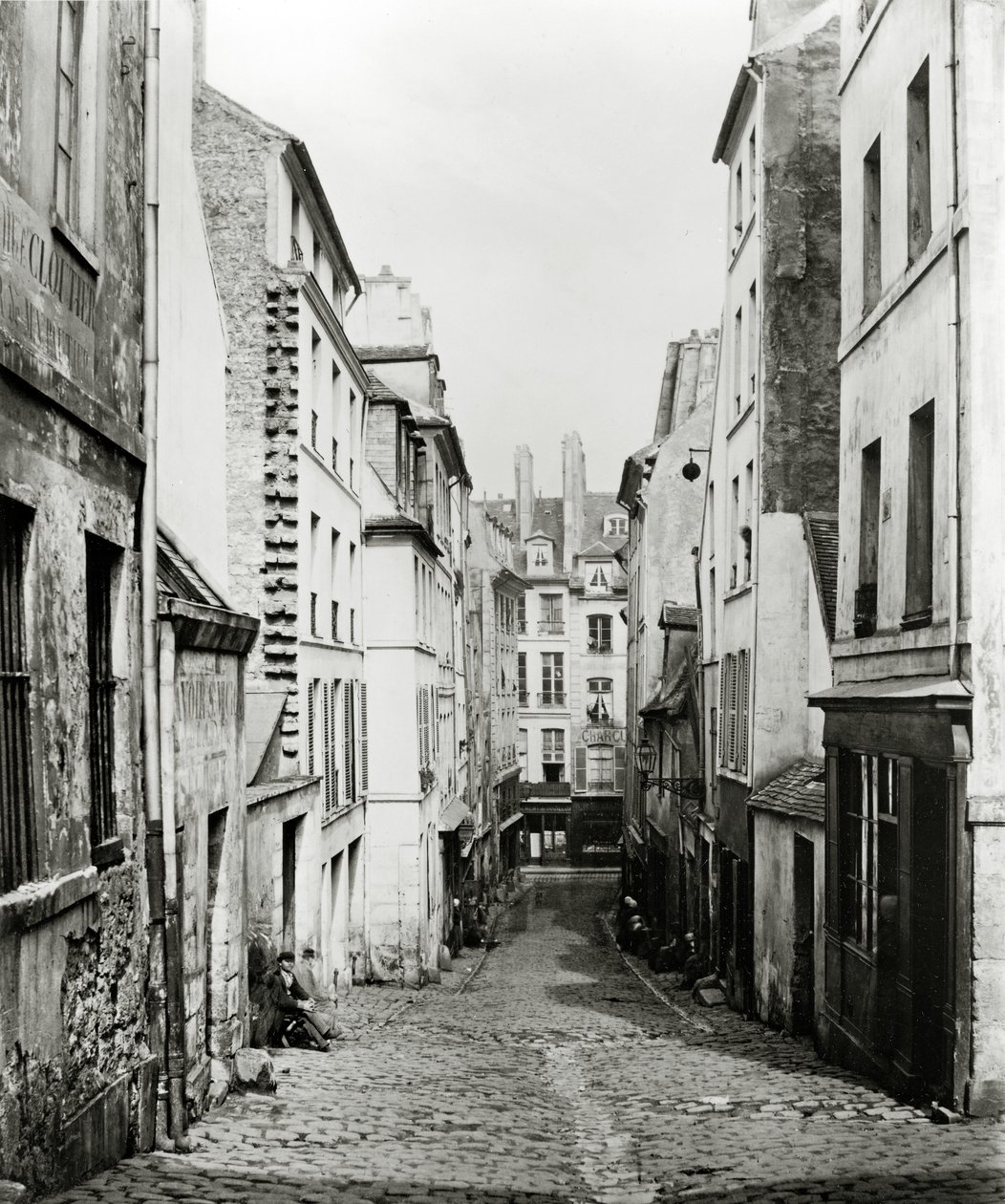 Rue du Bon-Puits, från Rue Traversine, Paris, 1858-78 av Charles Marville