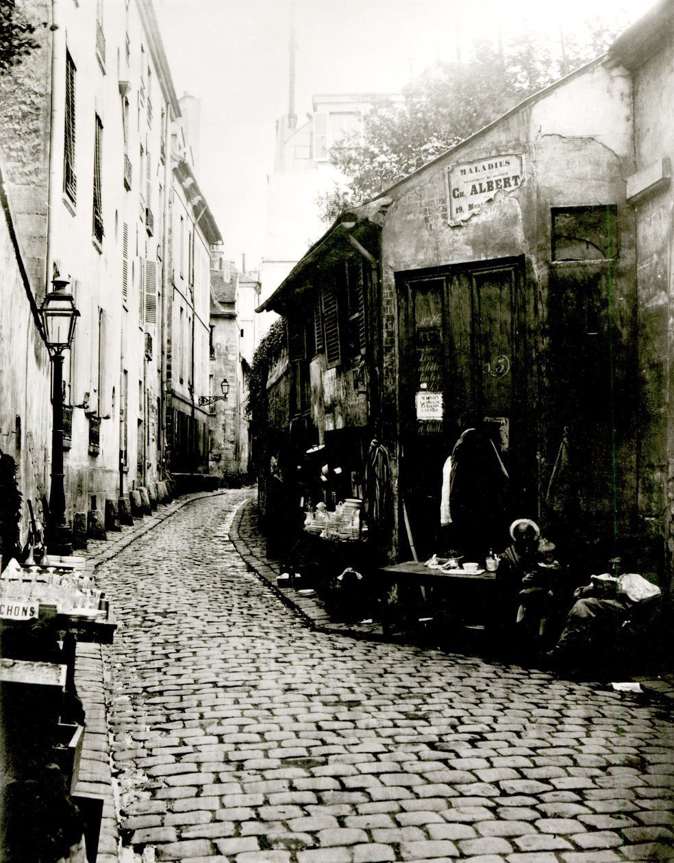 Rue du Jardinet och Rohans återvändsgränd, Paris, 1858-78 av Charles Marville