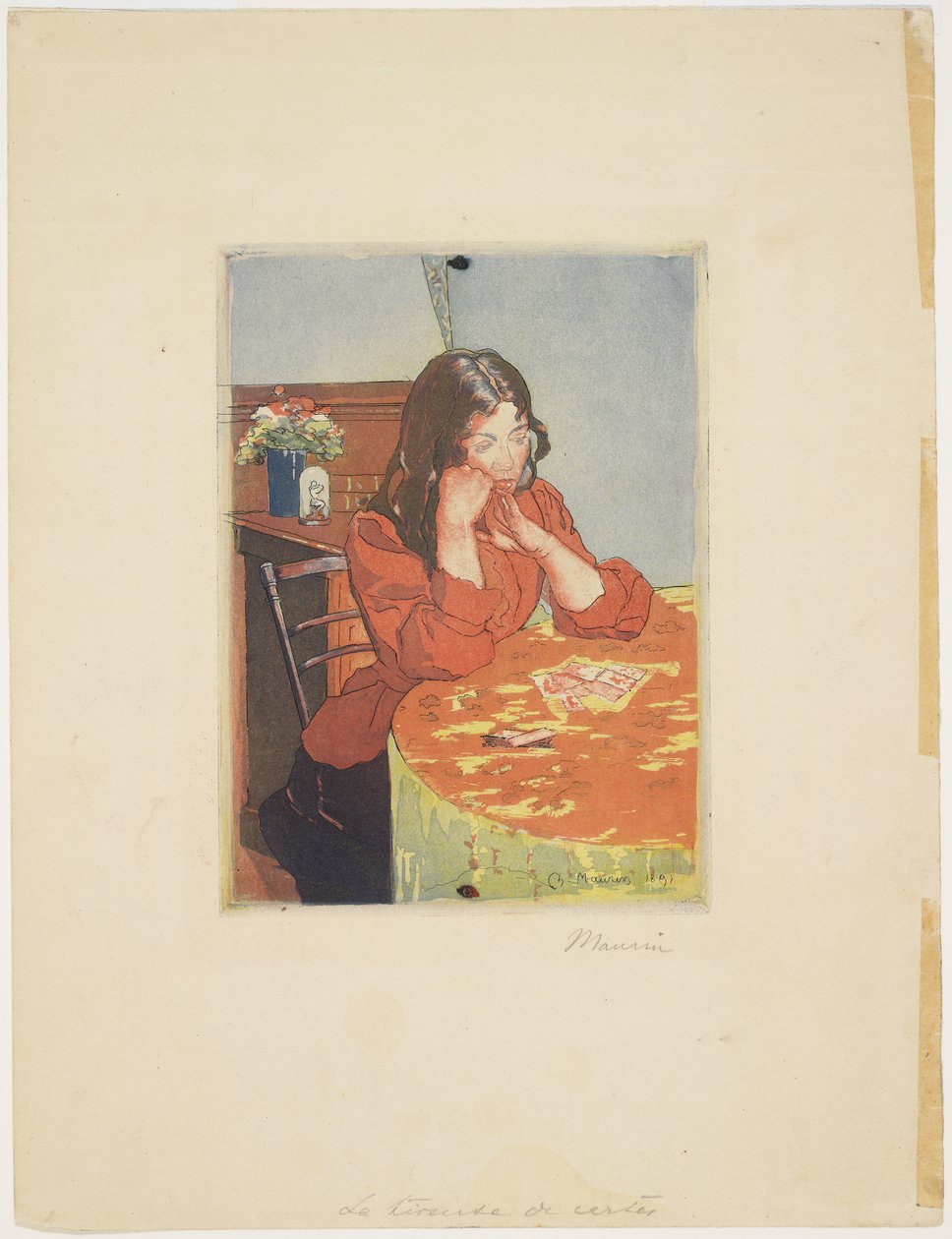 Card Tinner, 1891 av Charles Maurin