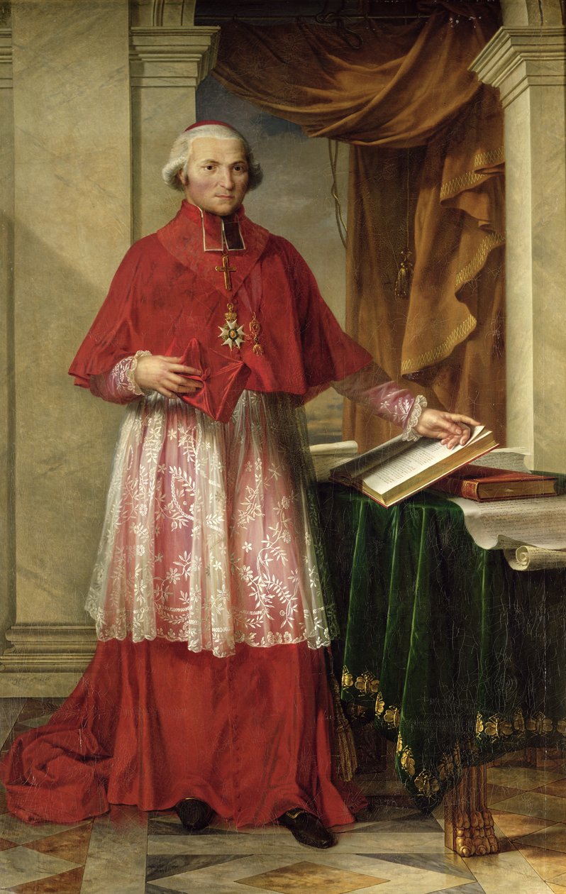 Porträtt av kardinal Joseph Fesch (1763-1839) 1806 av Charles Meynier