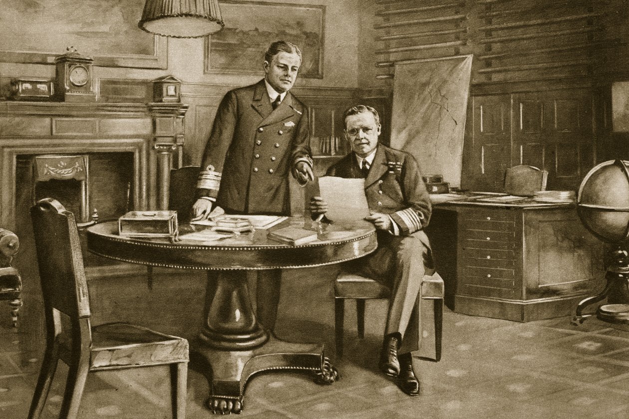 Marinens nervcentrum: Sir Eric Geddes och Sir Rosslyn Wemyss i First Sea Lord