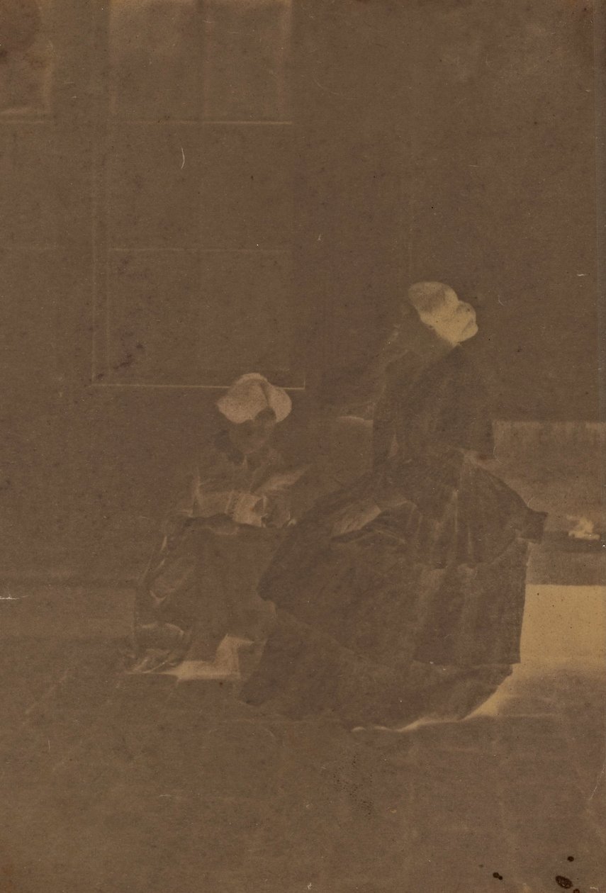 Kvinnor på en innergård av Charles Nègre