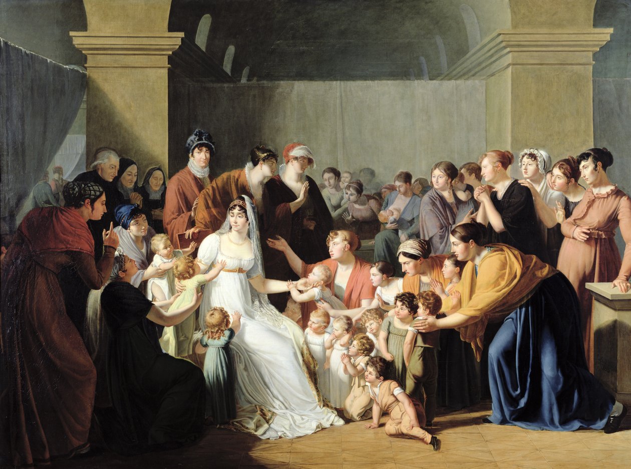 Kejsarinnan Josephine (1763-1814) bland barnen, 1806 av Charles Nicolas Raphael Lafond