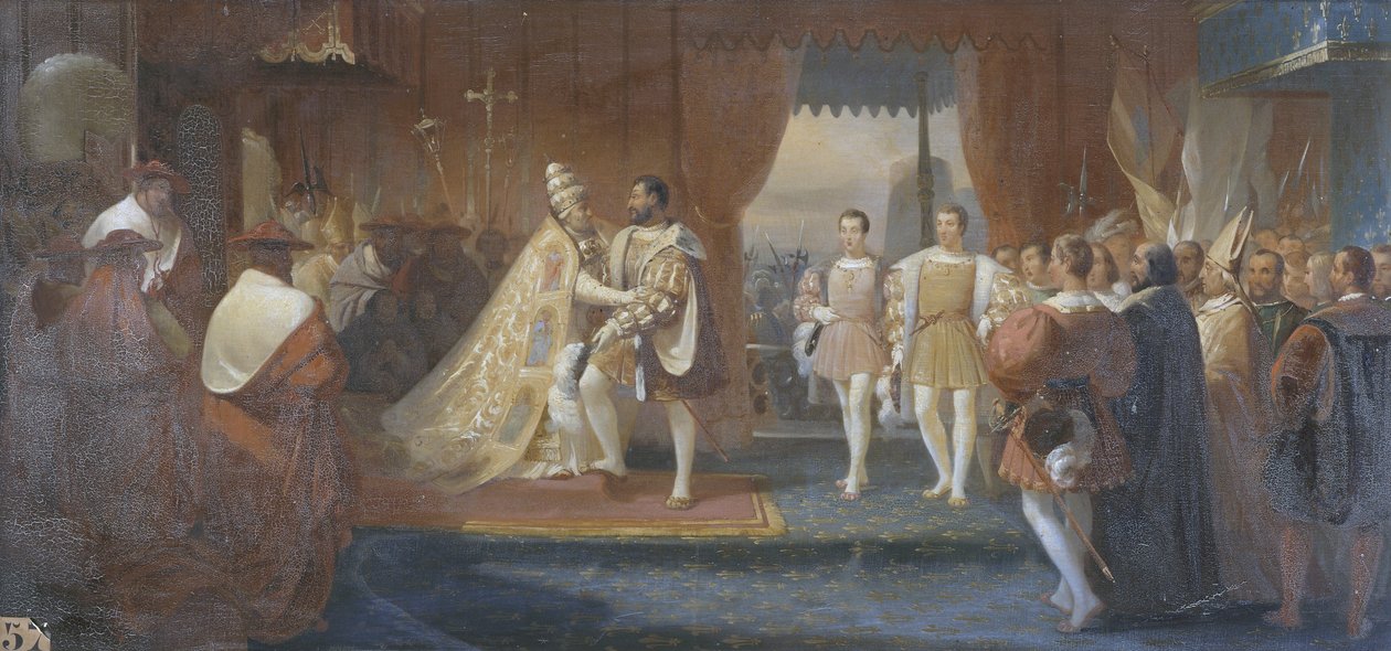 Entrevue de François Ier et du pape Clément VII à Marseille, 13 octobre 1533 av Charles Philippe Lariviere