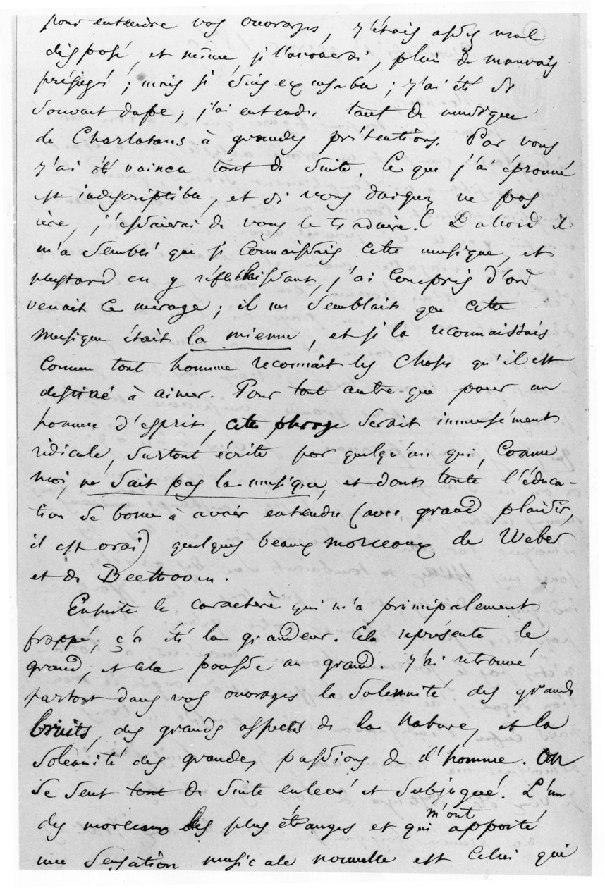 Brev till Richard Wagner (1813-83) 17 februari 1860 av Charles Pierre Baudelaire