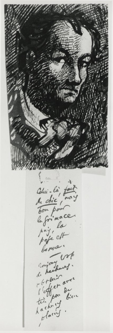 Självporträtt, av Charles Pierre Baudelaire