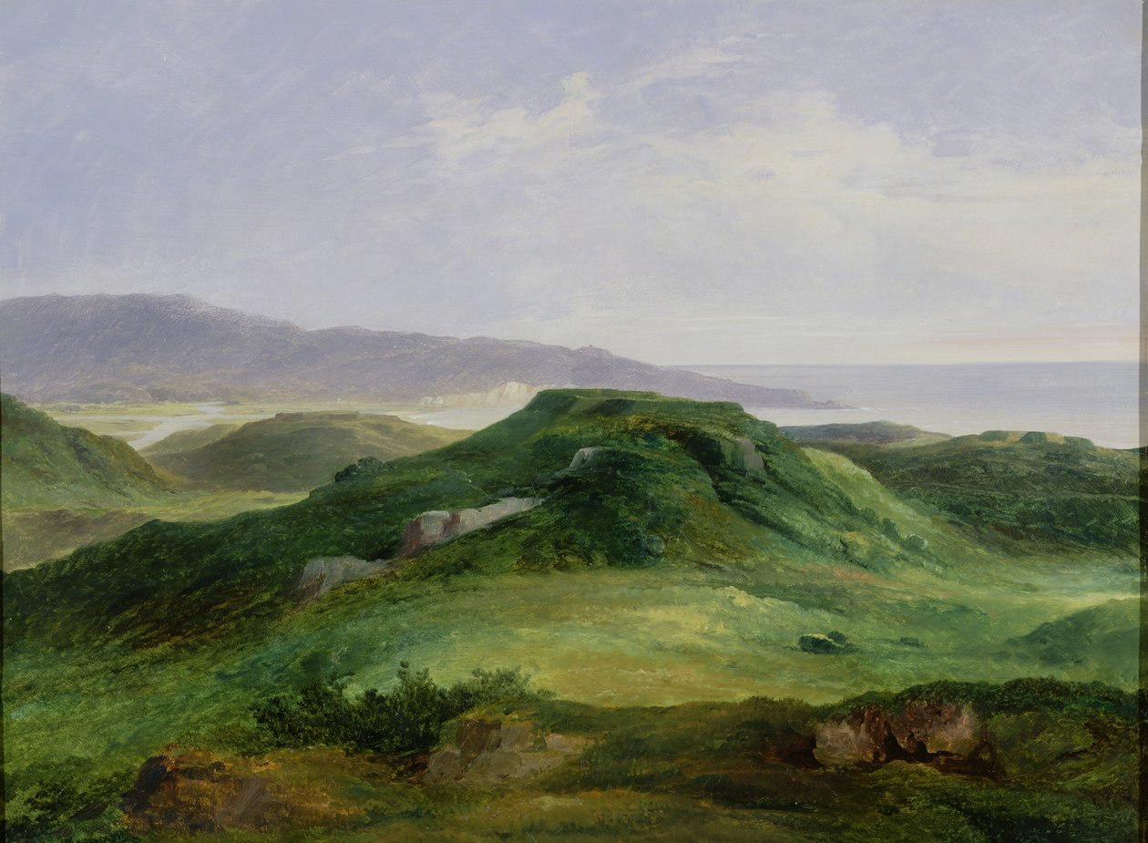 Mynningen av floden Bidassoa av Charles Renoux