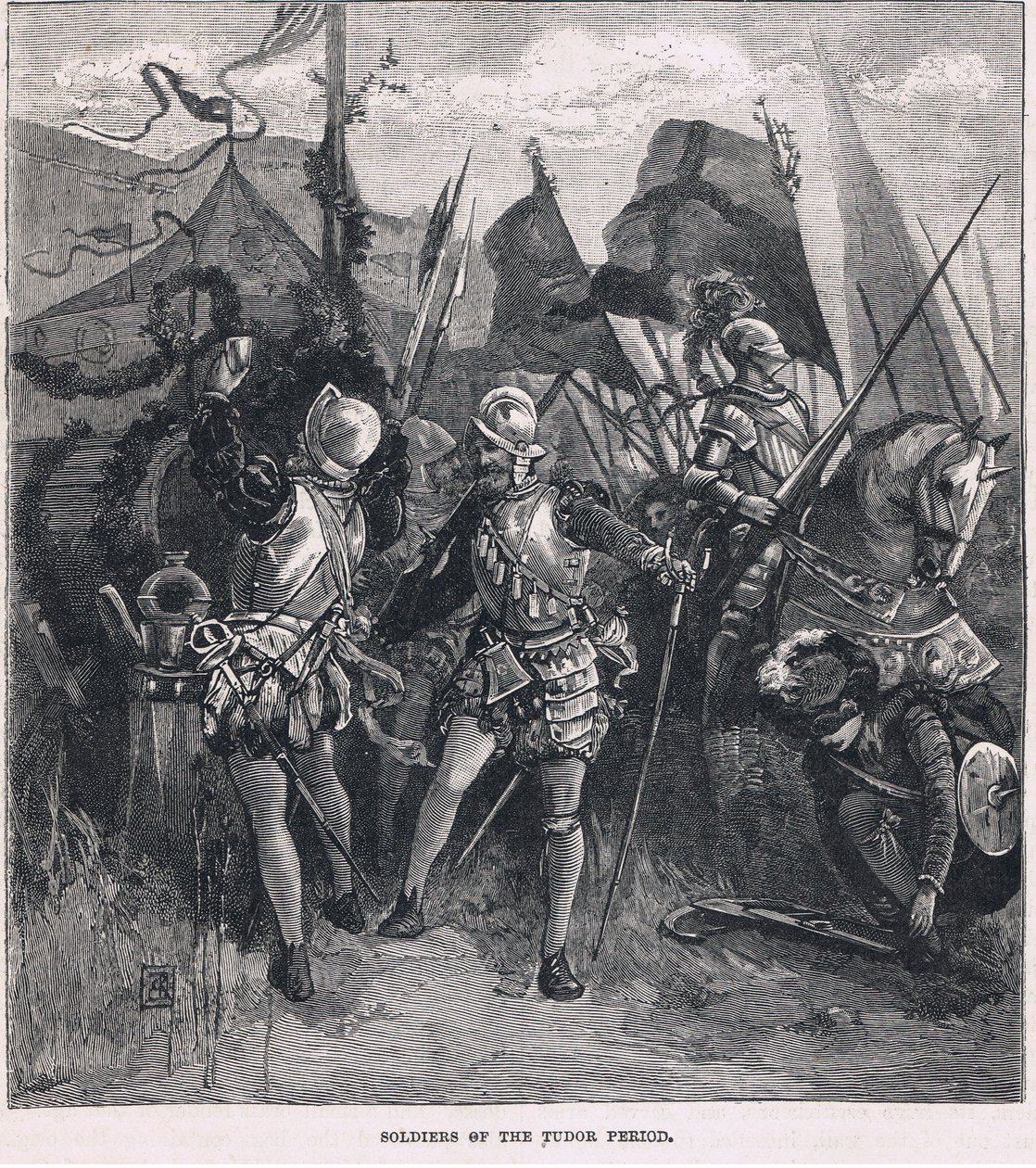 Soldater under Tudorperioden av Charles Ricketts