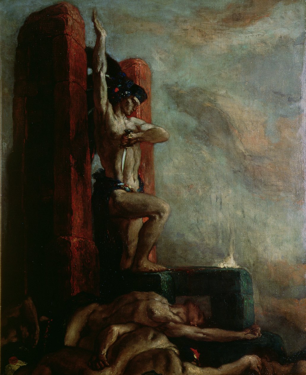 Montezumas död (1466-1520), ca 1924 av Charles Ricketts