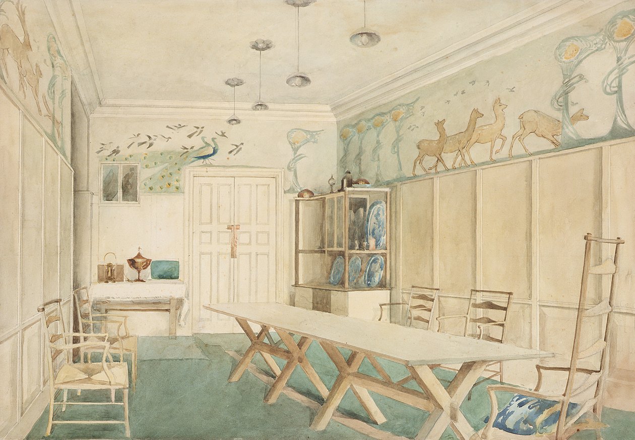 Matsal på 37 Cheyne Walk, Chelsea av Charles Robert Ashbee