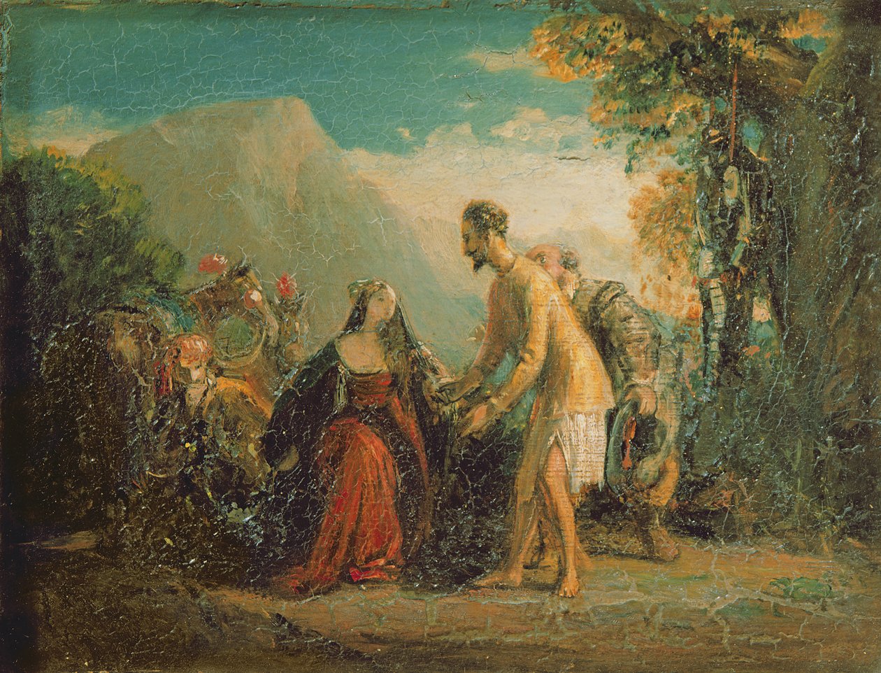 Don Quixote na Dorothea kutoka kwa Cervante 